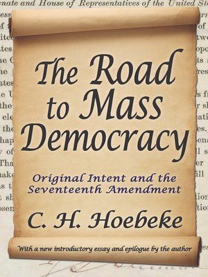 cover image of The Road to Mass Democracy